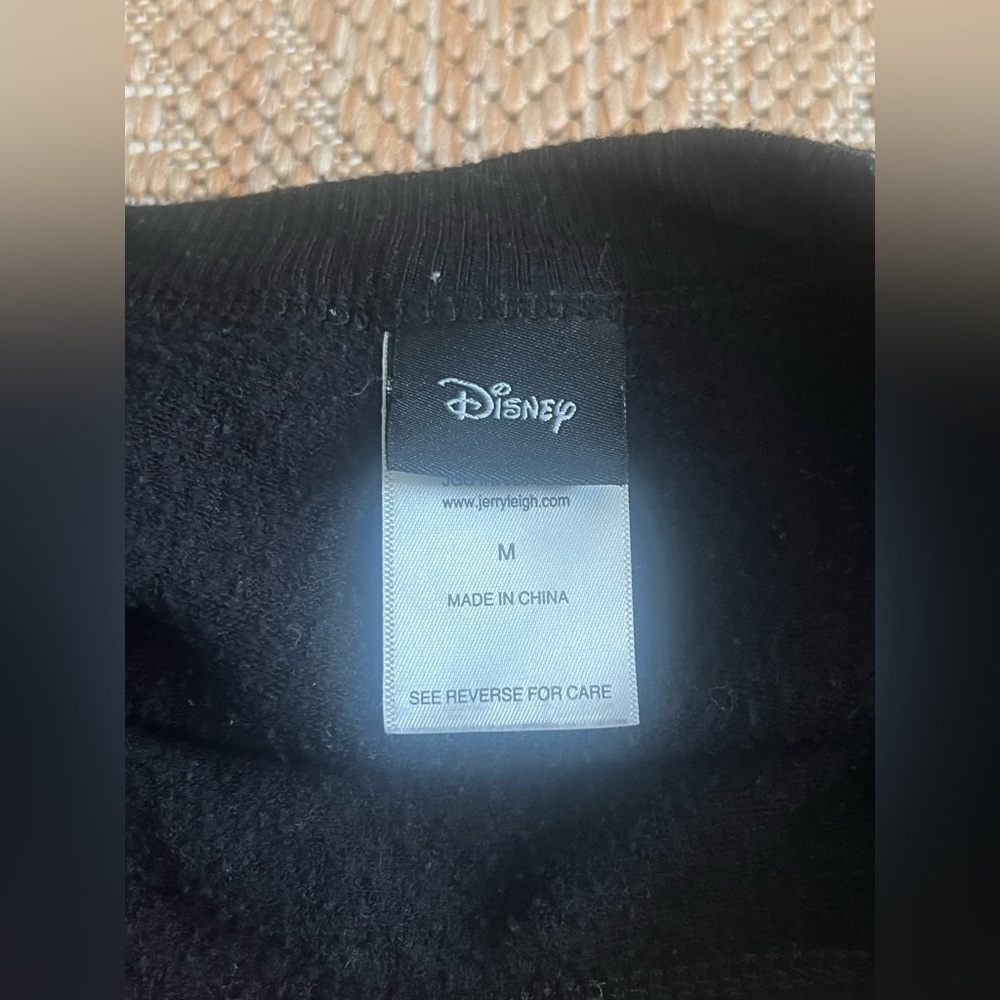 Disney Girl's Mickey Mouse Graphic Black Crewneck Sweater,Pullover,Size M - Picture 8 of 9
